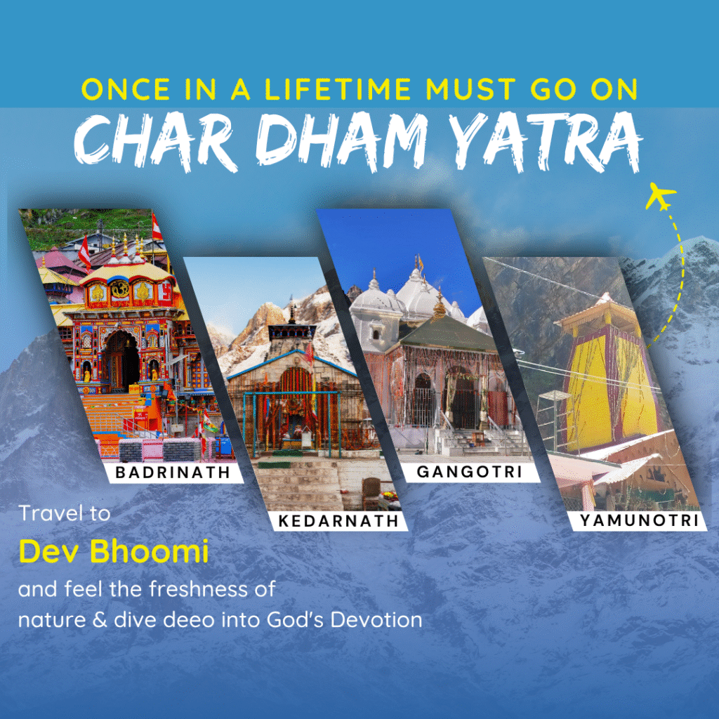 🕉️ Chardham Yatra – 6 Days Spiritual Journey from Jaipur